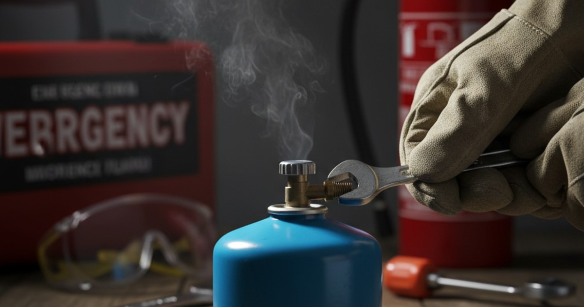 Bình gas mini bị xì phải làm sao