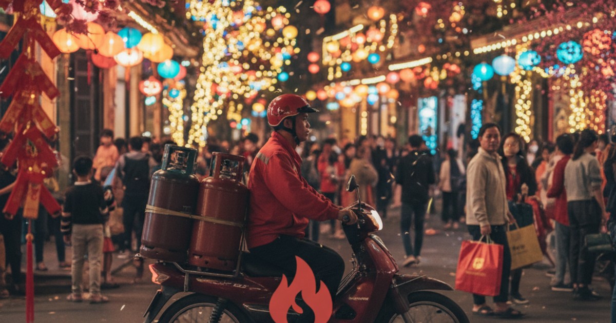 giao gas suốt tết
