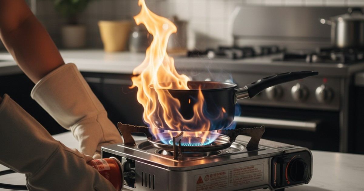 Dấu hiệu nhận biết và cách xử lý khi bếp ga mini bị phựt lửa
