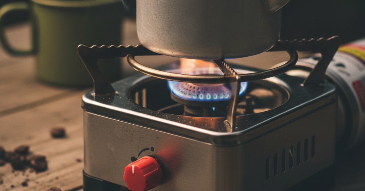bếp gas mini lửa yếu