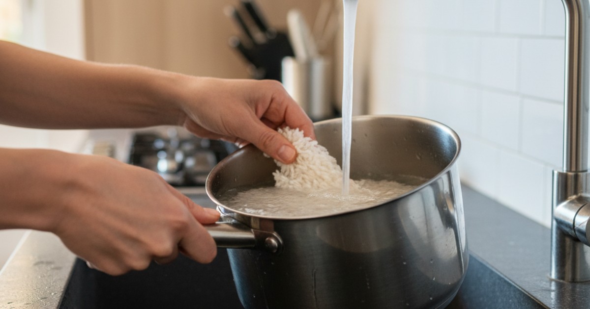 cách nấu cơm bằng bếp ga