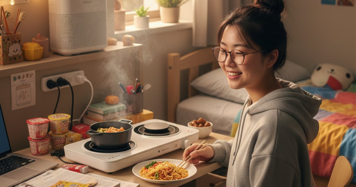 Lợi ích khi sử dụng bếp điện mini cho sinh viên tại phòng trọ