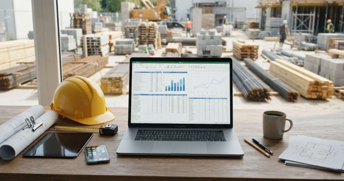 quản lý vật liệu xây dựng bằng excel