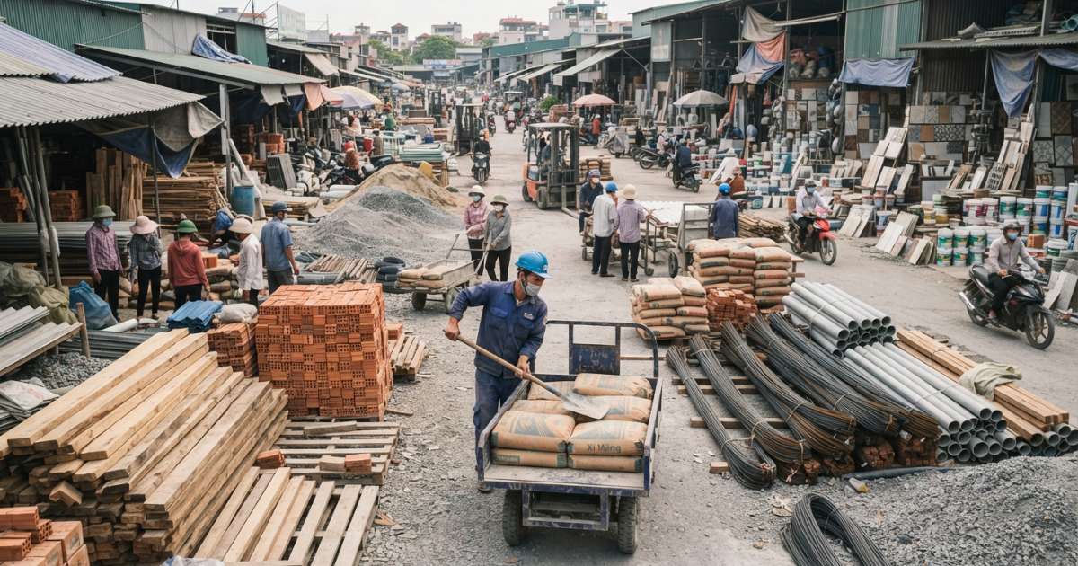 thị trường vật liệu xây dựng