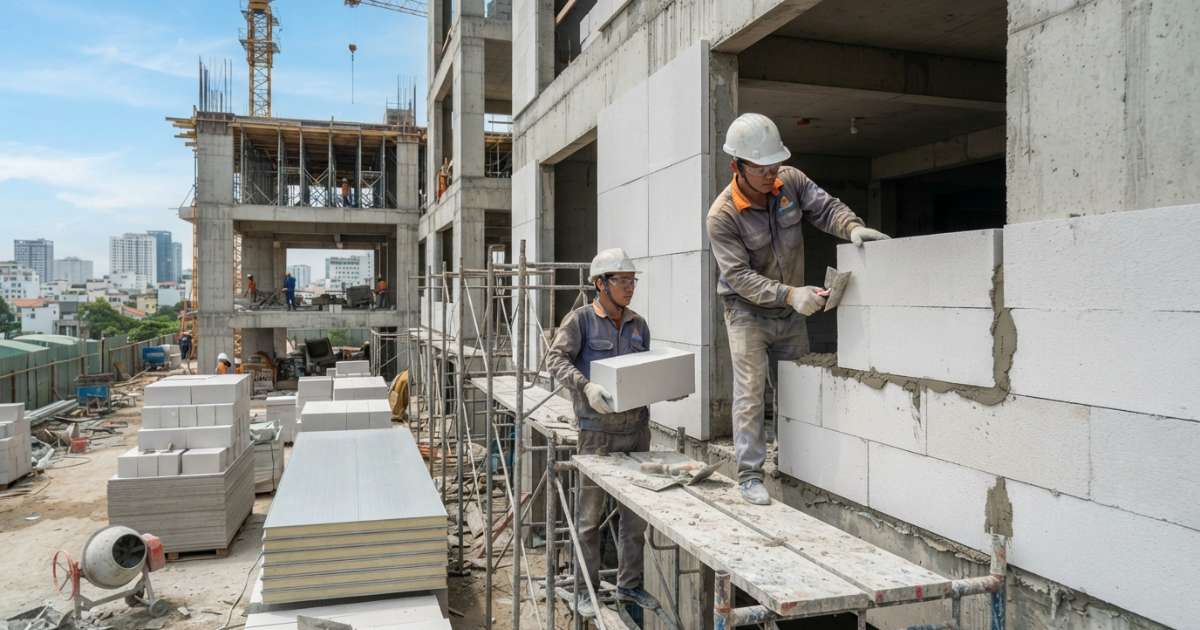vật liệu nhẹ trong xây dựng