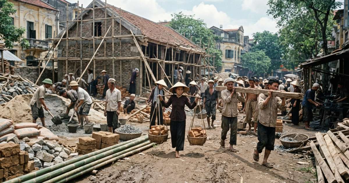 vật liệu xây dựng cách mạng tháng 8